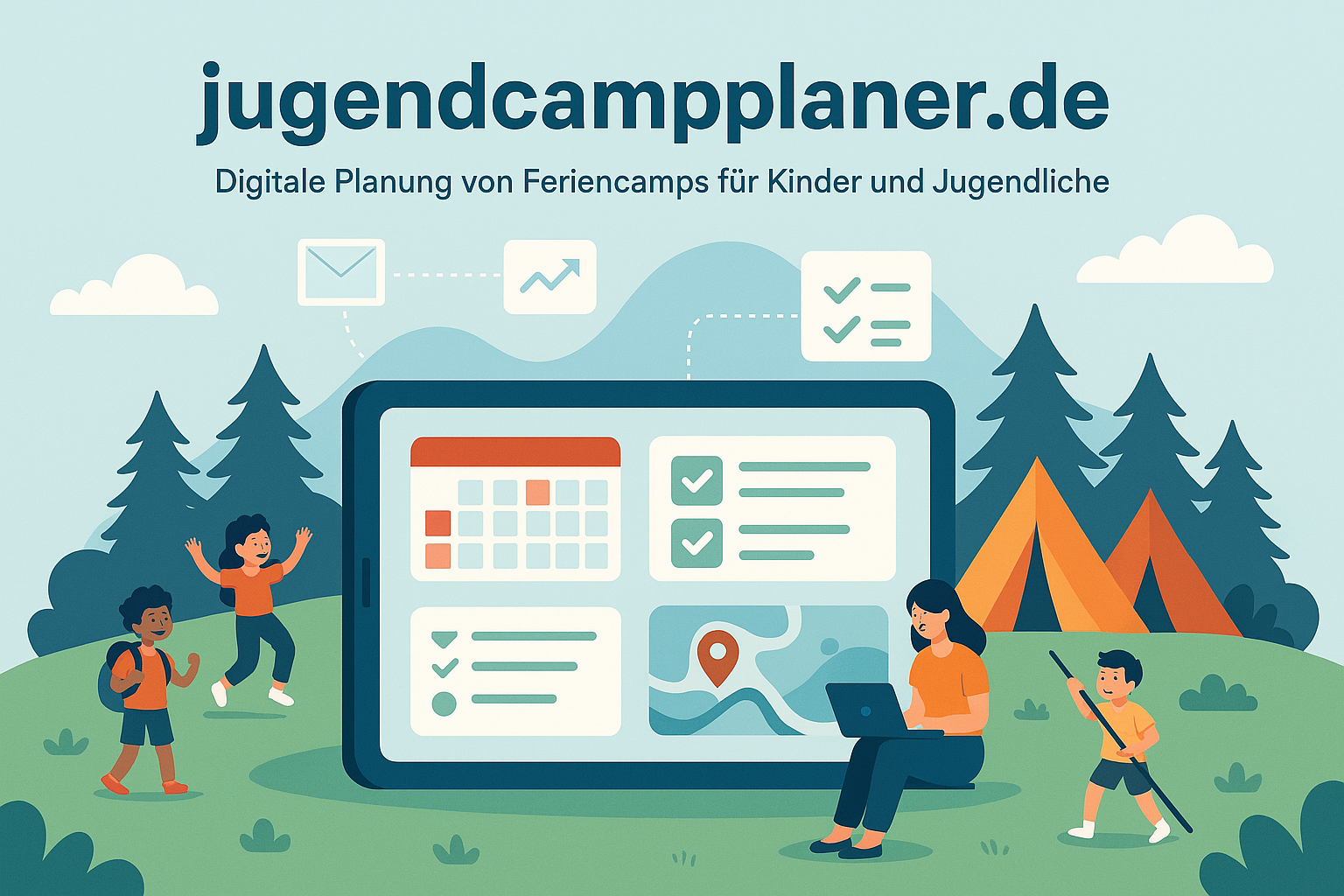 Jugendcampplaner Dashboard Mockup